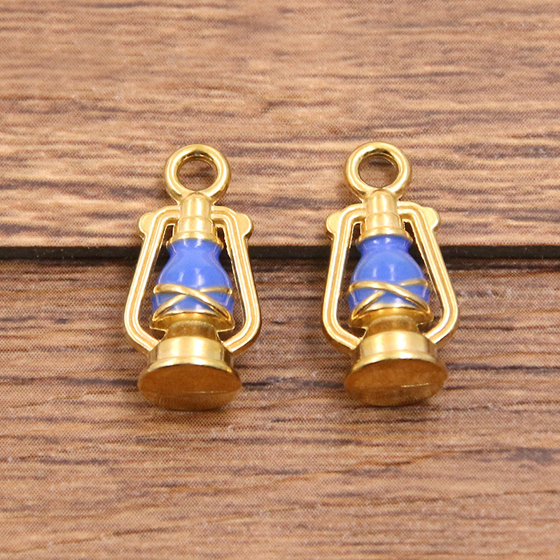 Blue oil lamp, 8X16mm