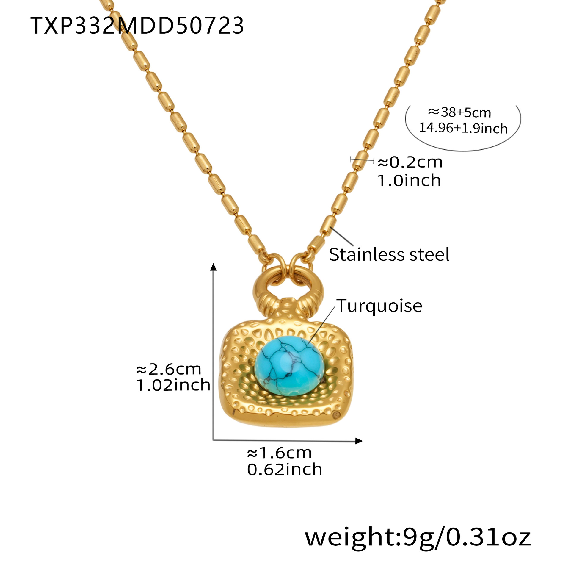 TXP332-Gold - Necklace
