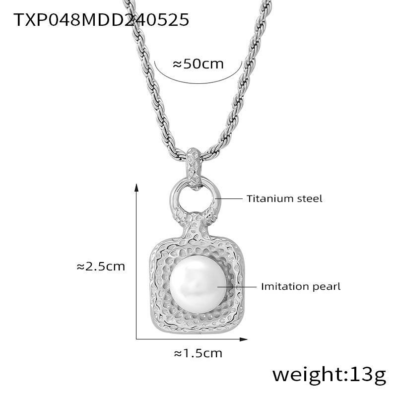 TXP048-Silver - Necklace