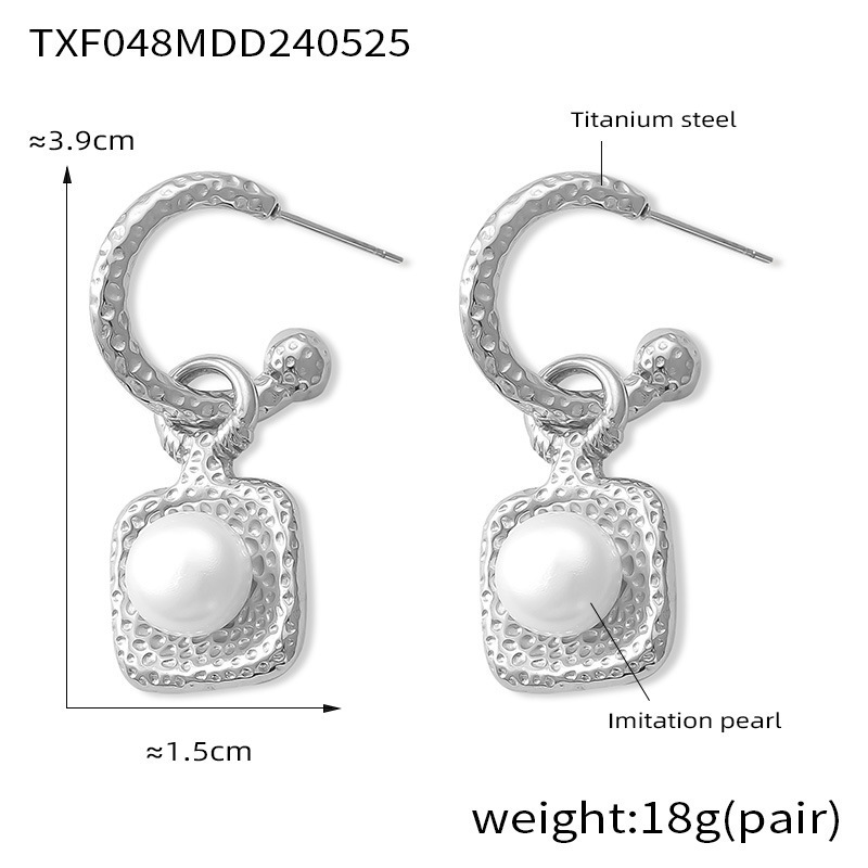 TXF048-Silver - Earrings