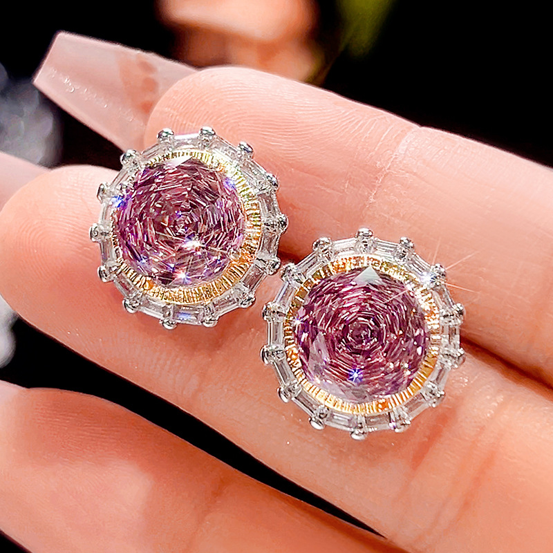 Dry rose earrings