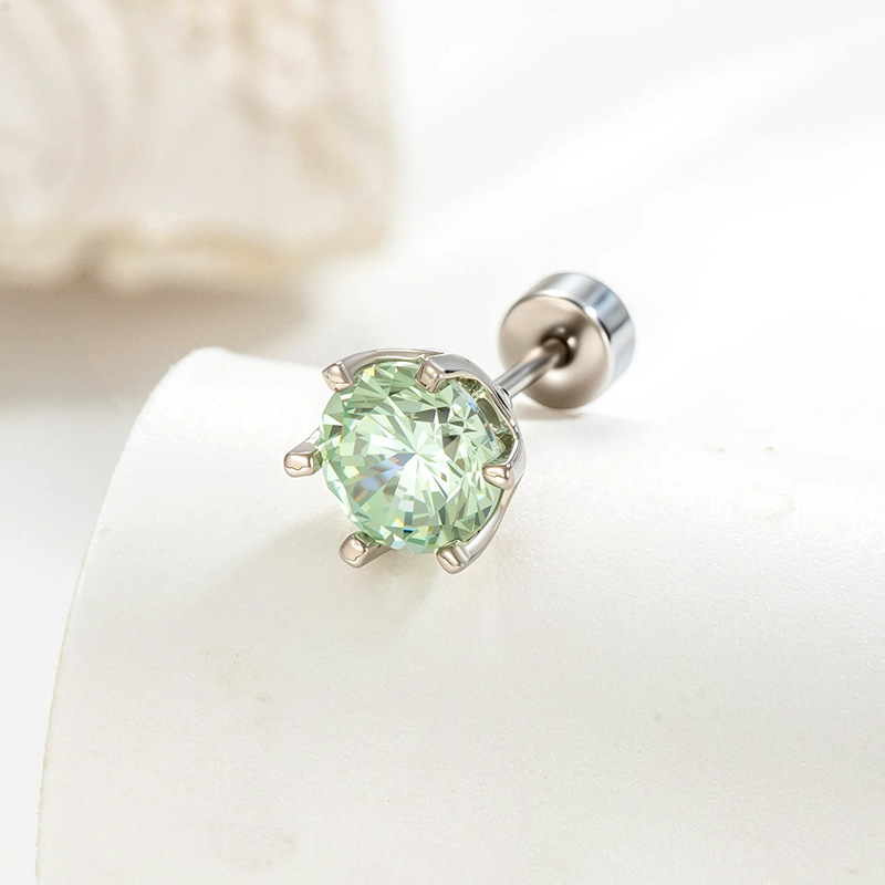 A95-4 # Mint green single (round cake style)