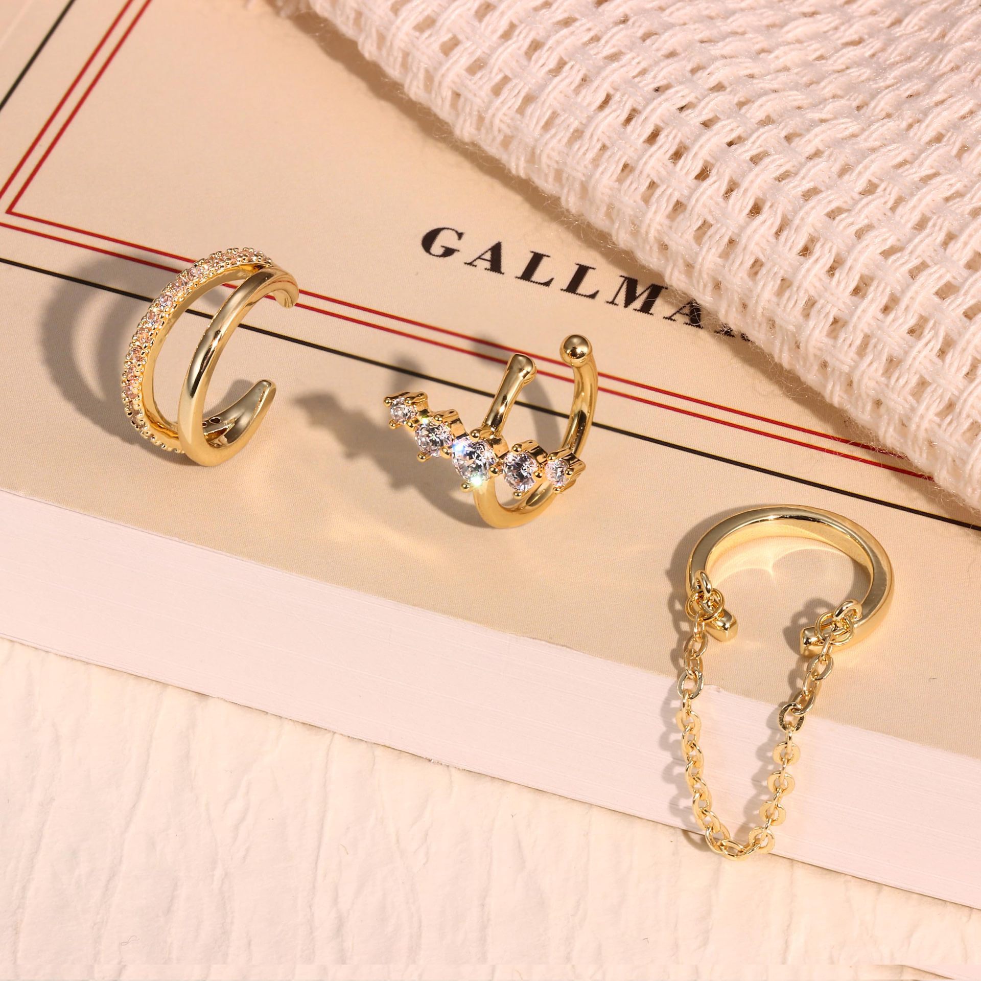 Gold set of three 1393