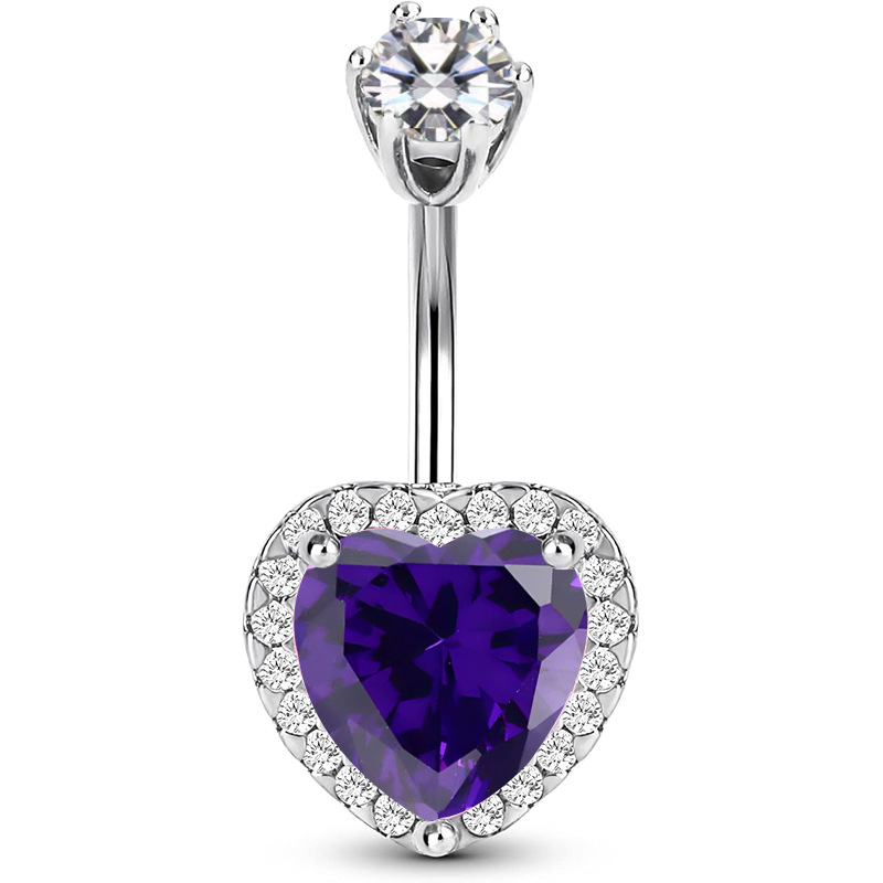 Purple zirconium white zirconium 6 claw head