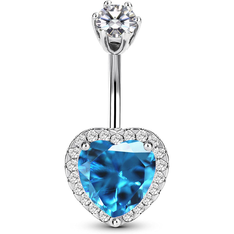 Blue zirconium white zirconium 6 claw head