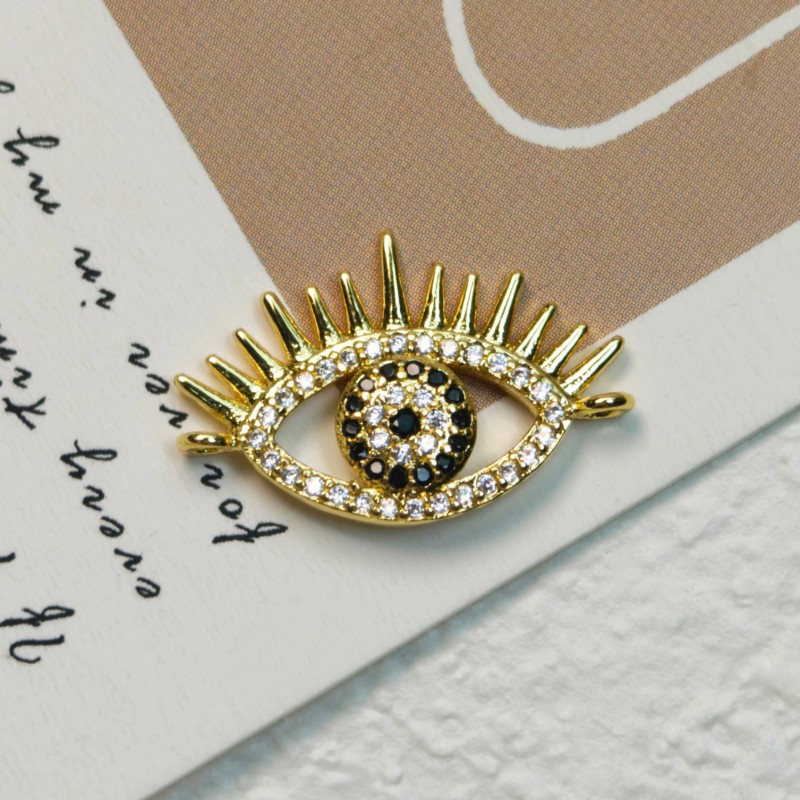 Golden black zirconium-22mmx15mm