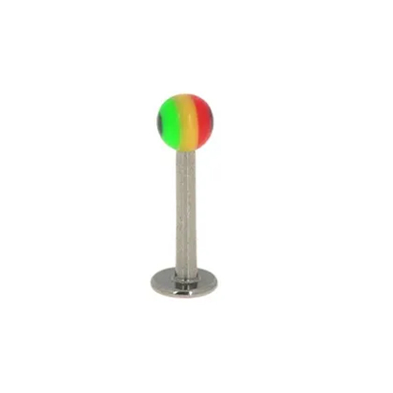 Rainbow color lip nail ball (1.2*8*3mm)