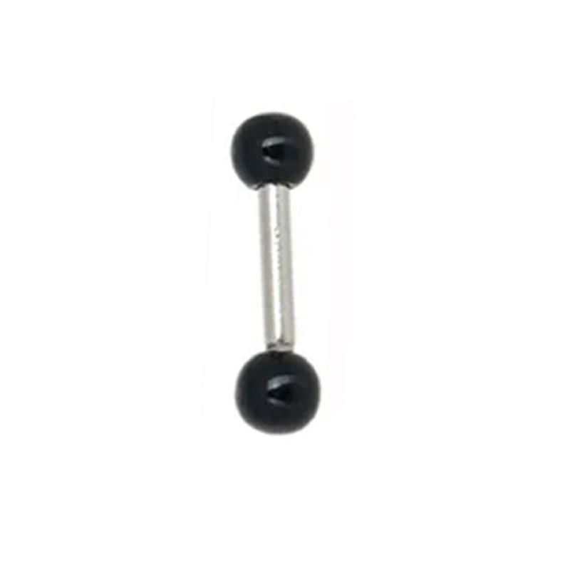 Black earring ball (1.2*6*3mm)