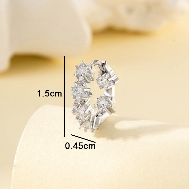 A274-white ear buckle (single)