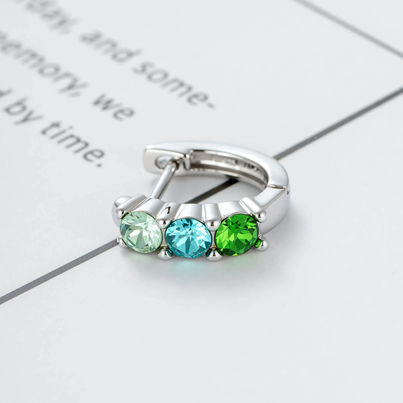 A528-7#Blue and green mixed color (single)