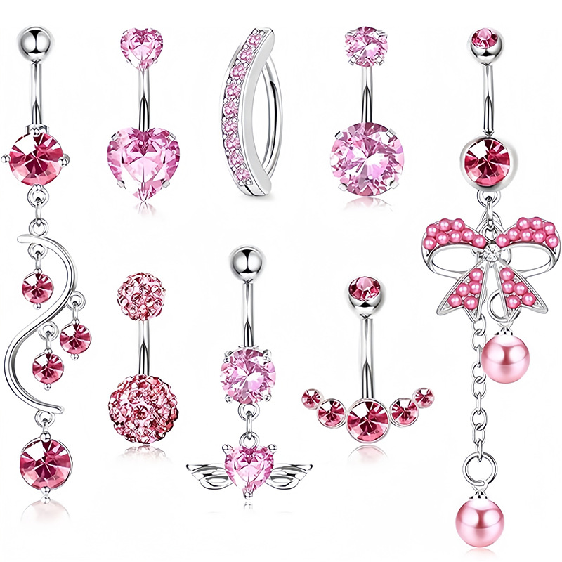Pink eight-piece set
