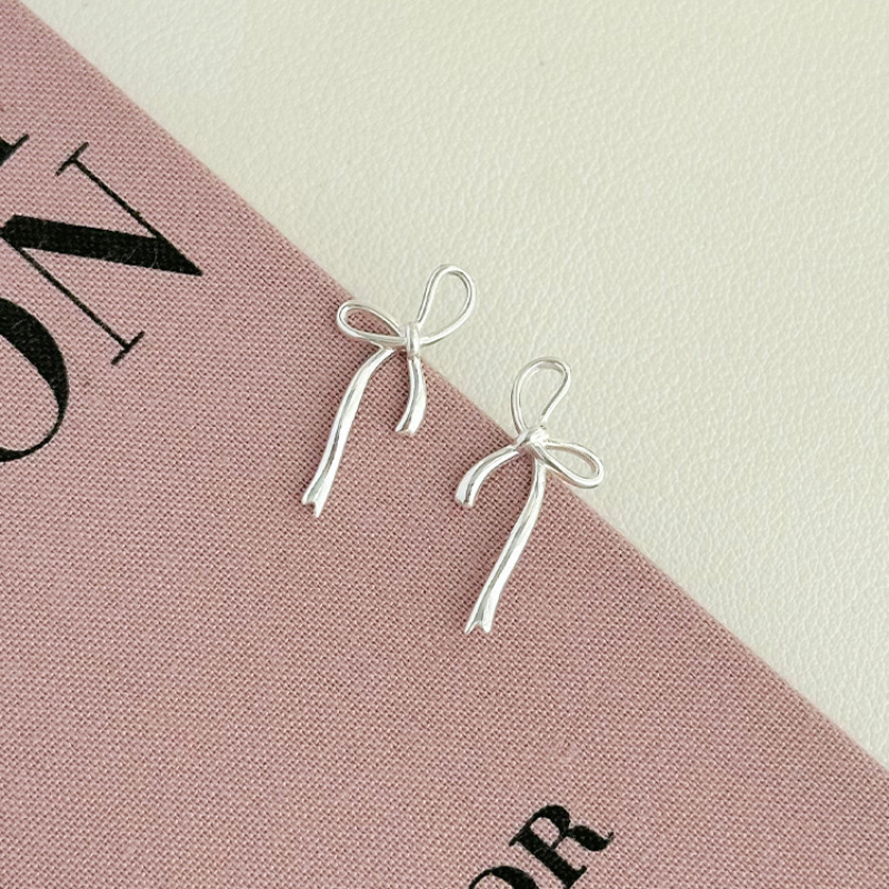 Plain silver bow 0216
