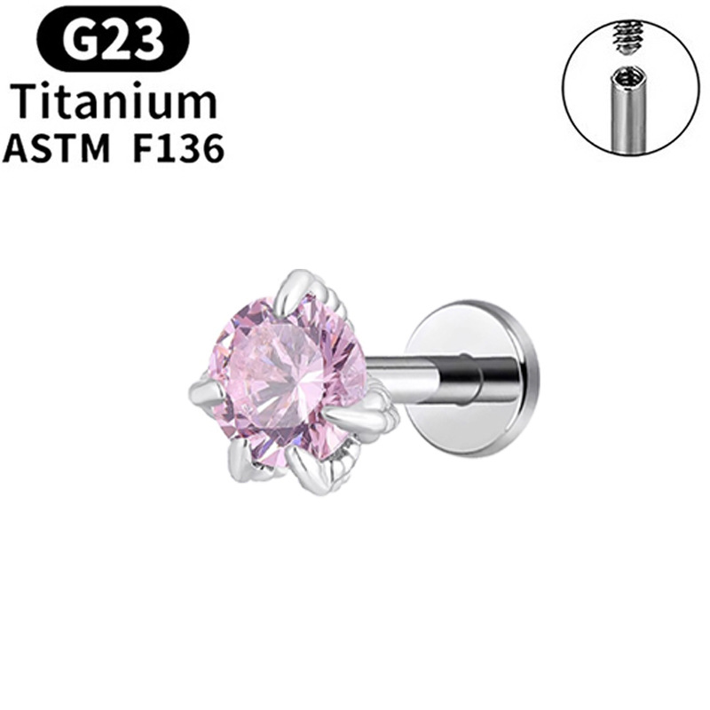 Pink (5mm zircon)