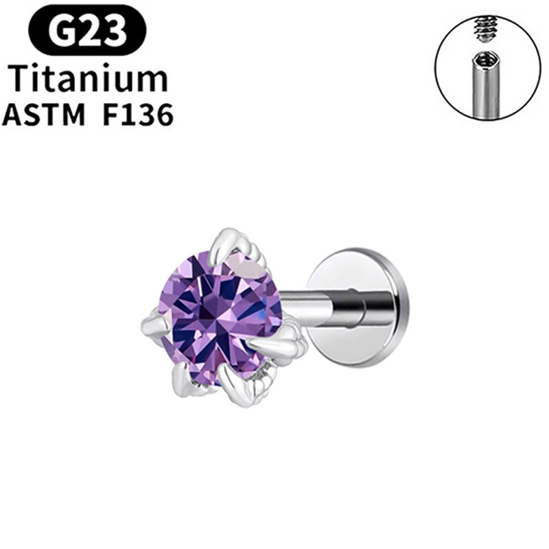 Purple (5mm zircon)