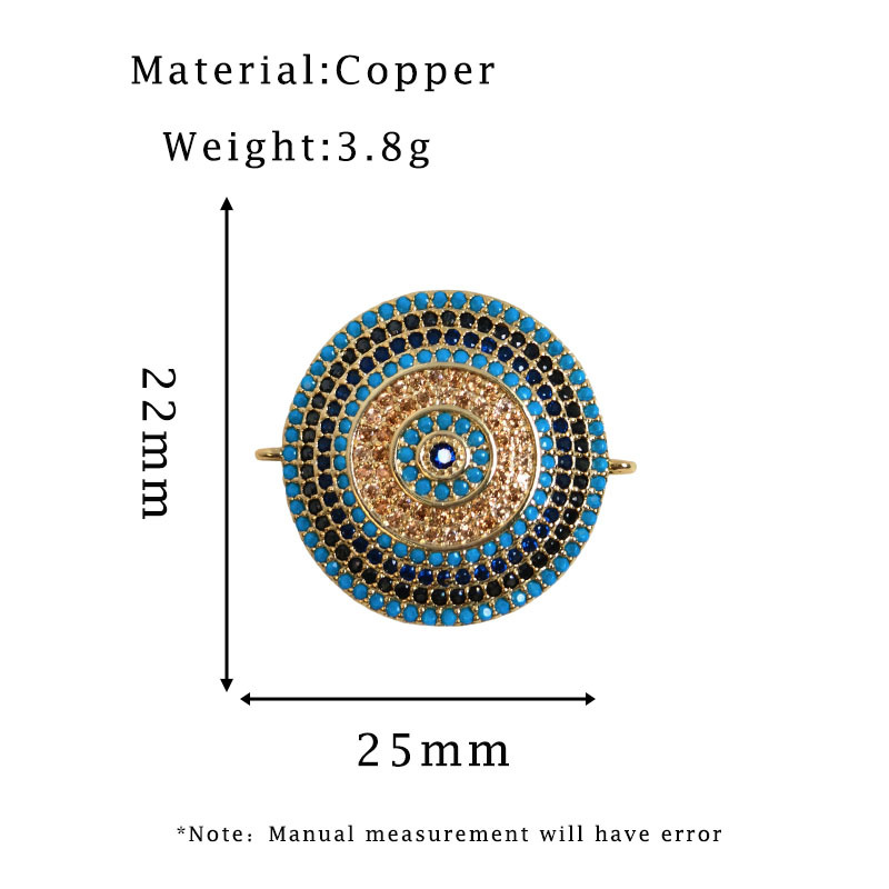 Gold round pendant
