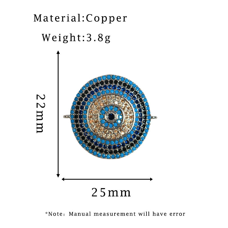 Silver round pendant