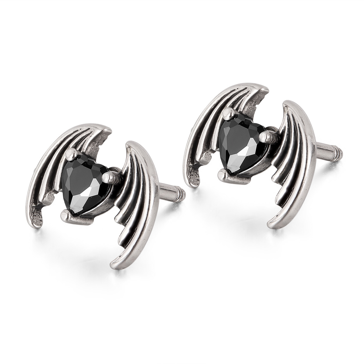 Ge1067b-steel earrings steel color