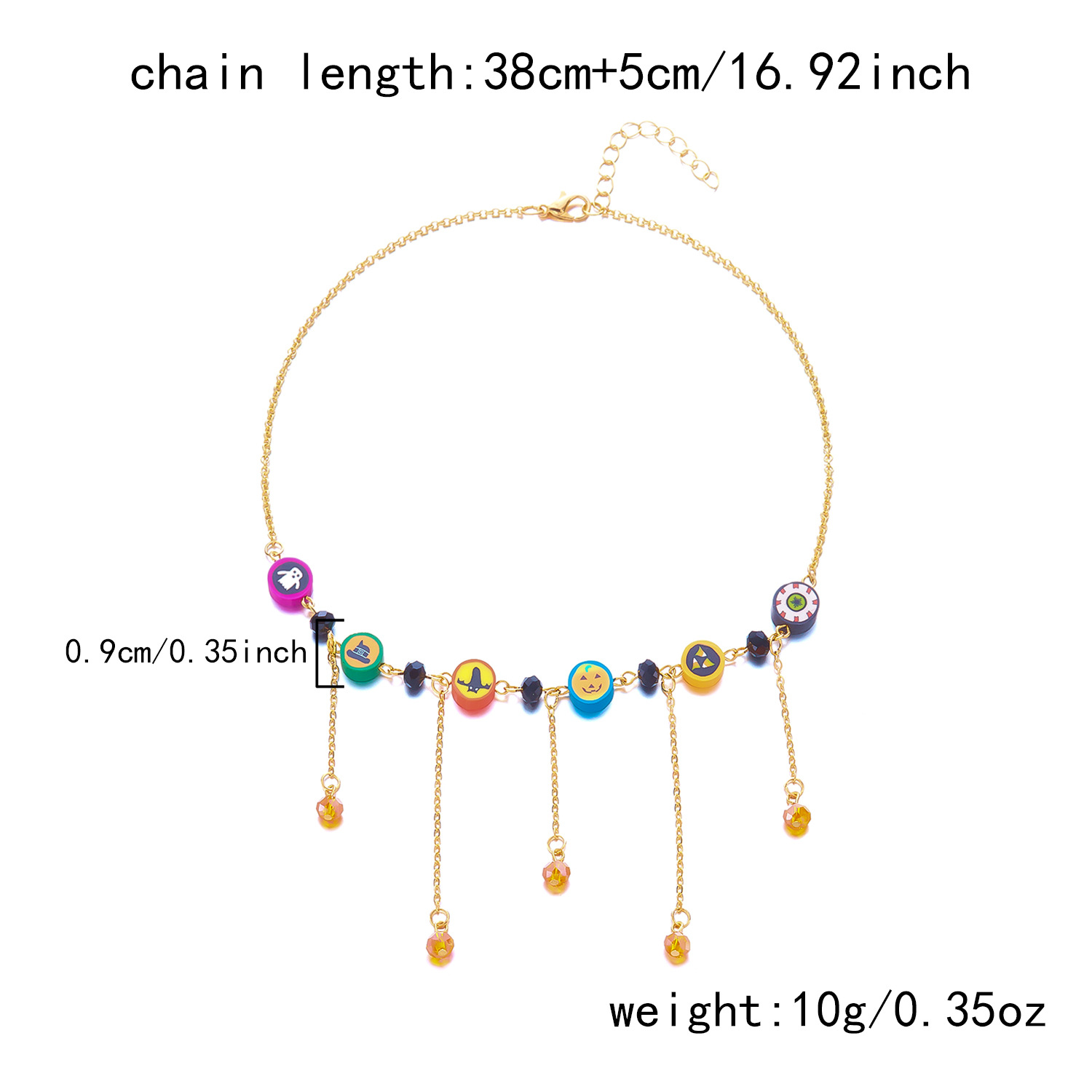 软陶圣诞元素项链