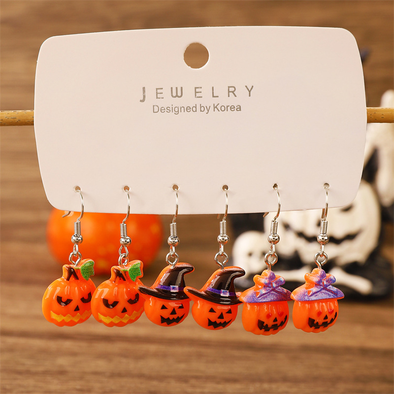 Pumpkin earring set