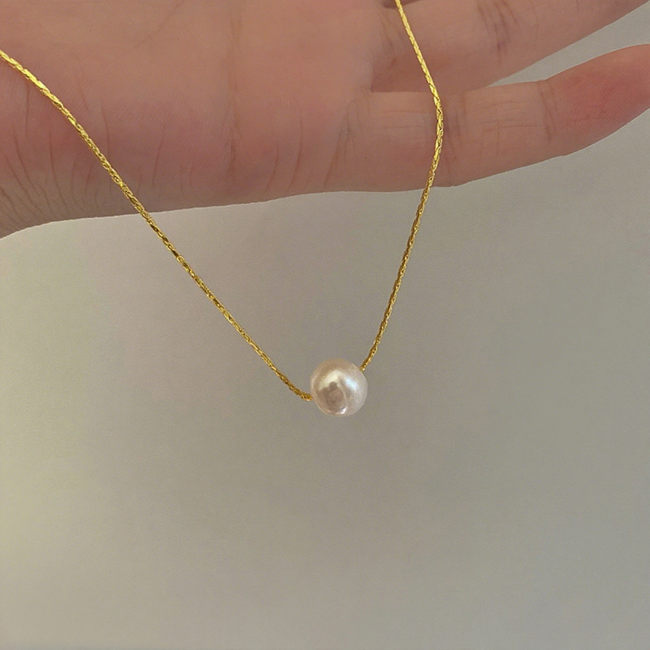 Golden 0089 (natural irregular pearls, please be careful when photographing)