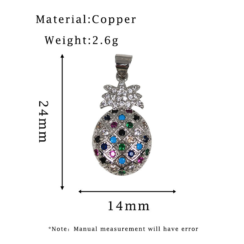 Silver pineapple pendant