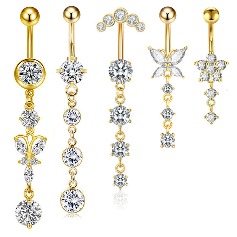 5 piece set gold