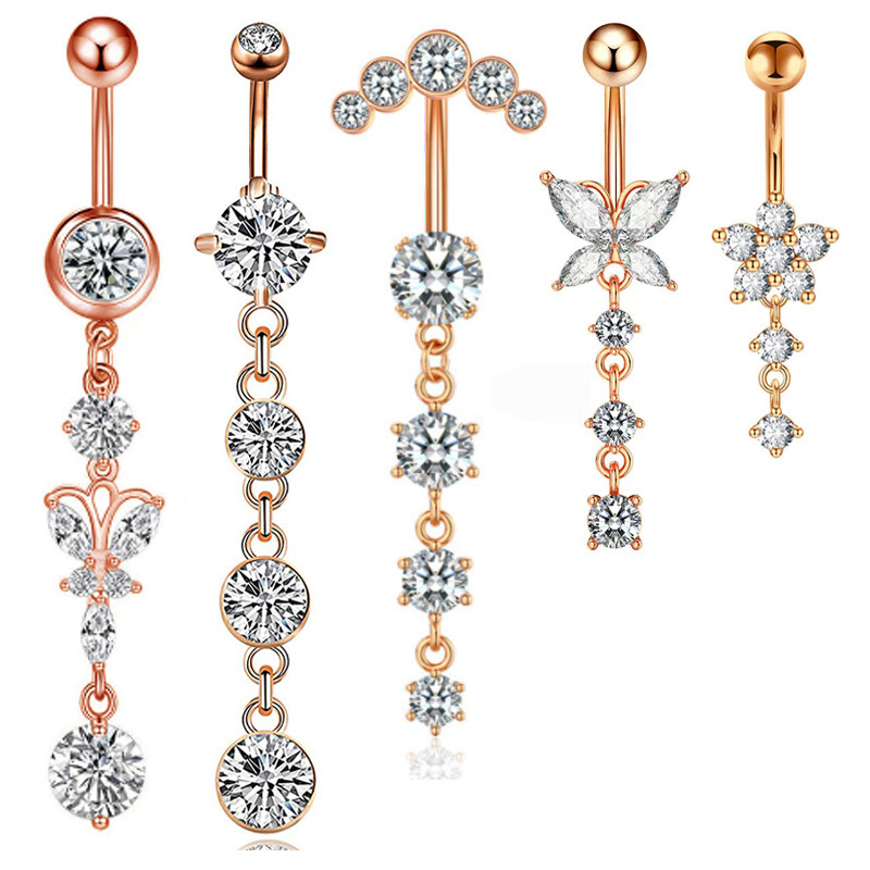 5-piece rose gold drill bit set