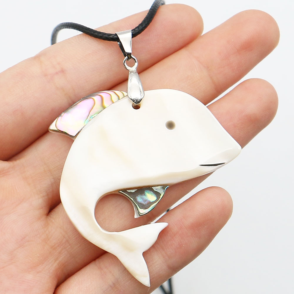 Dolphin necklace, 44x56mm