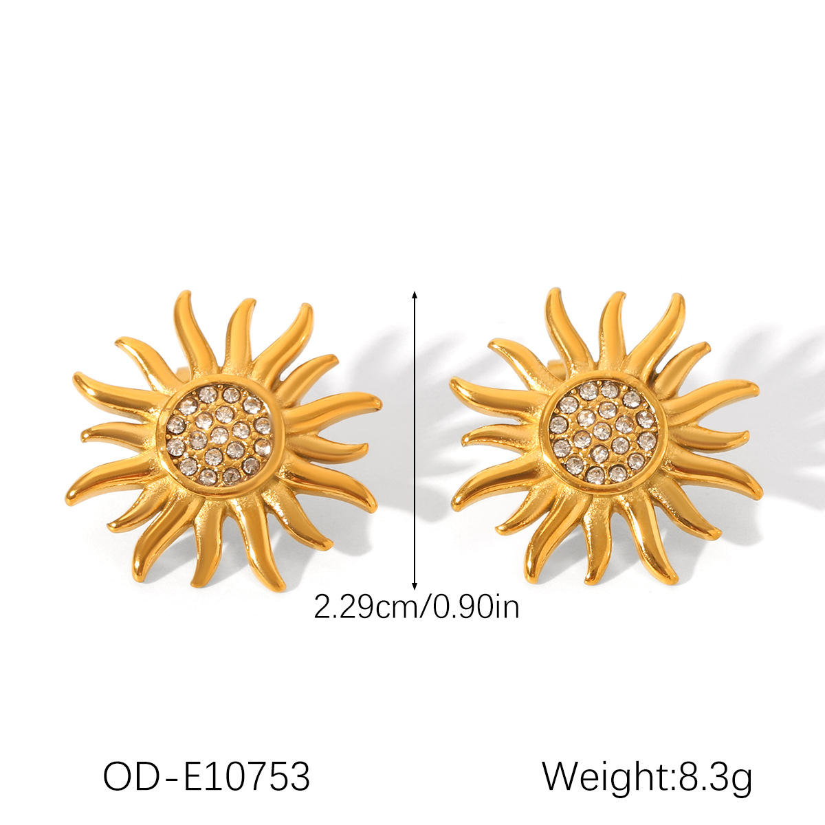 Od-e10753 sun earrings