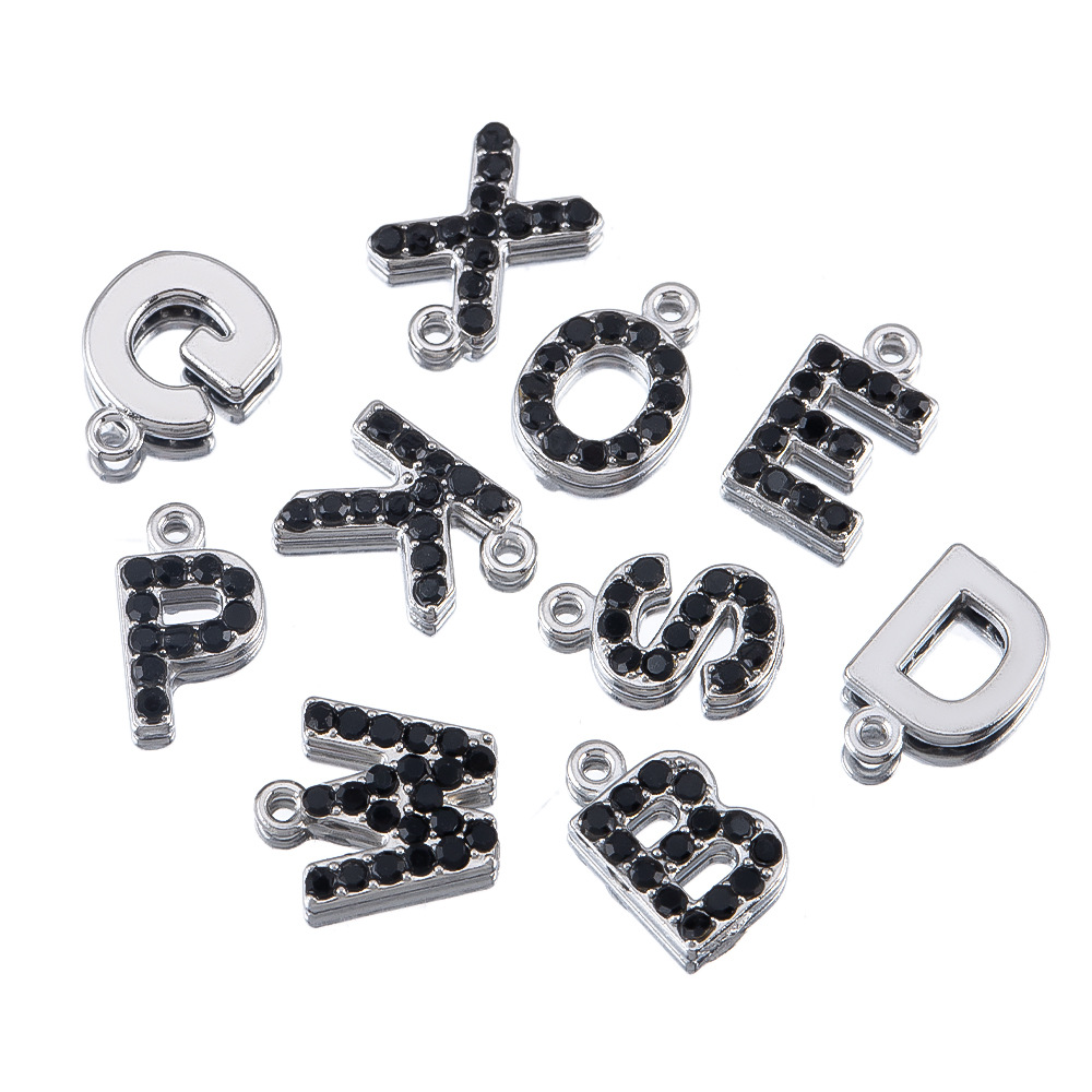 Steel color black diamond