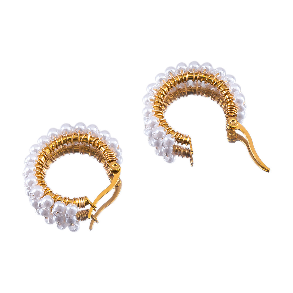 Abs imitation pearl earrings-pearls