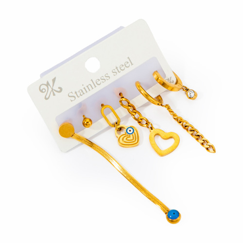 Chain love earrings set 0068