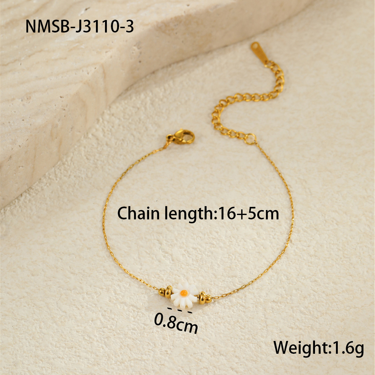 Nmsb-j3110-3 daisy bracelet