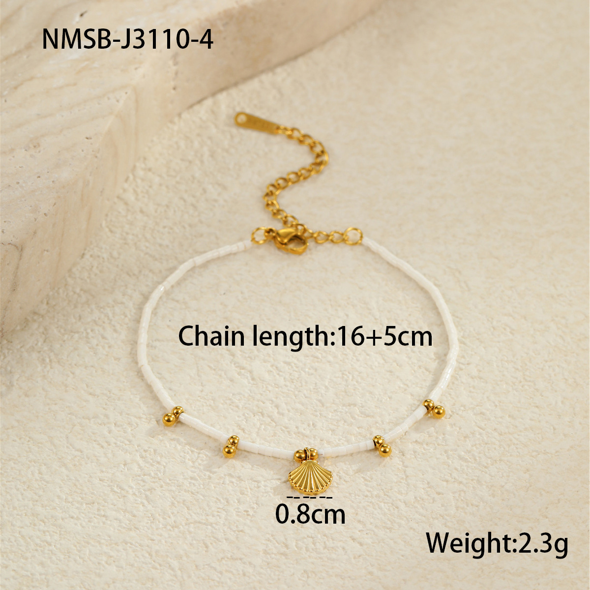 Nmsb-j3110-4 shell bracelet