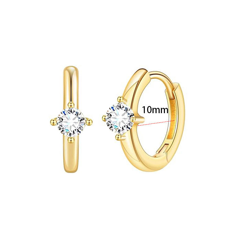 A pair of golden single zircons