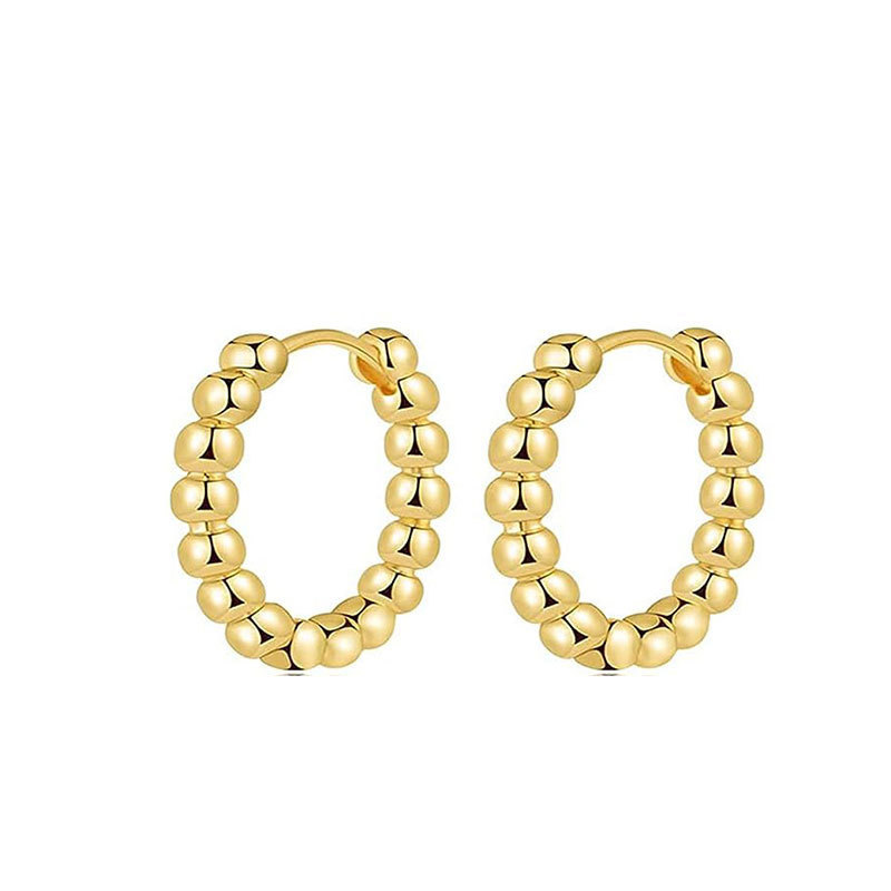Pair of golden beads