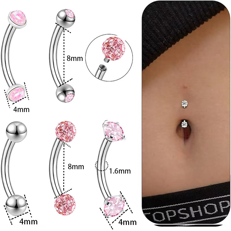 Fake opal style one 8mm 5-piece set