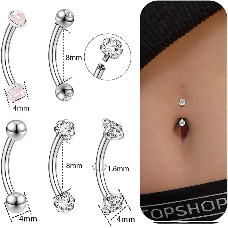 Fake opal style four 8mm 5-piece set