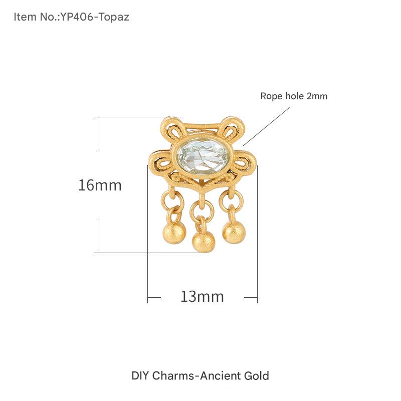 YP406-ancient gold Topaz
