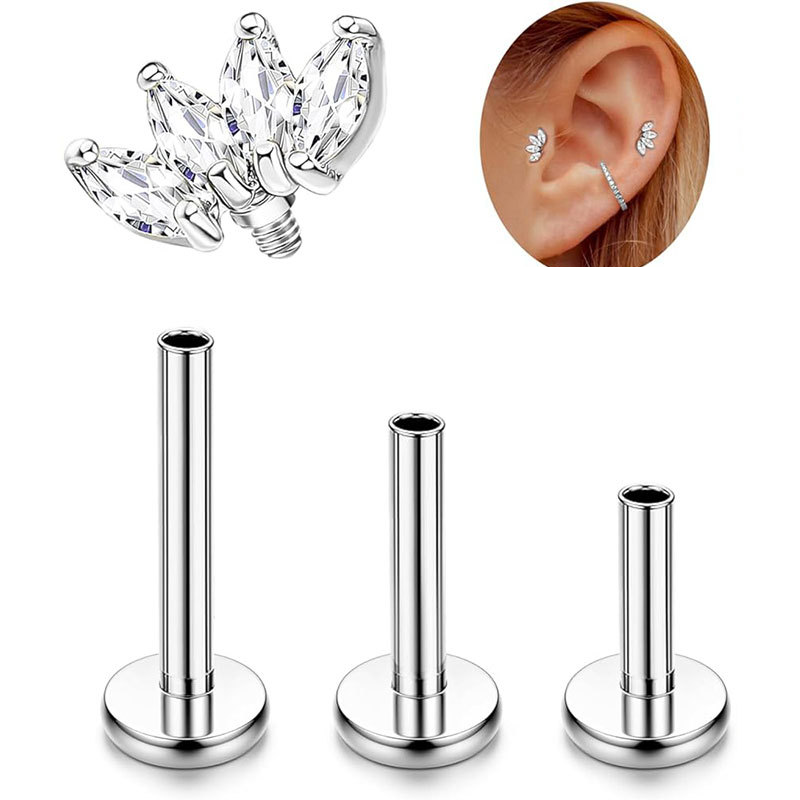 G23 titanium silver 3-piece set