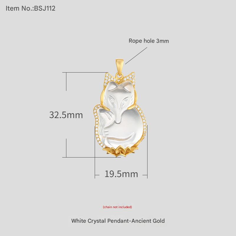 BSJ112-ancient gold pendant