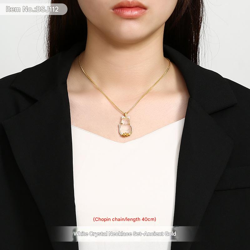 BSJ112-ancient gold chain 40cm