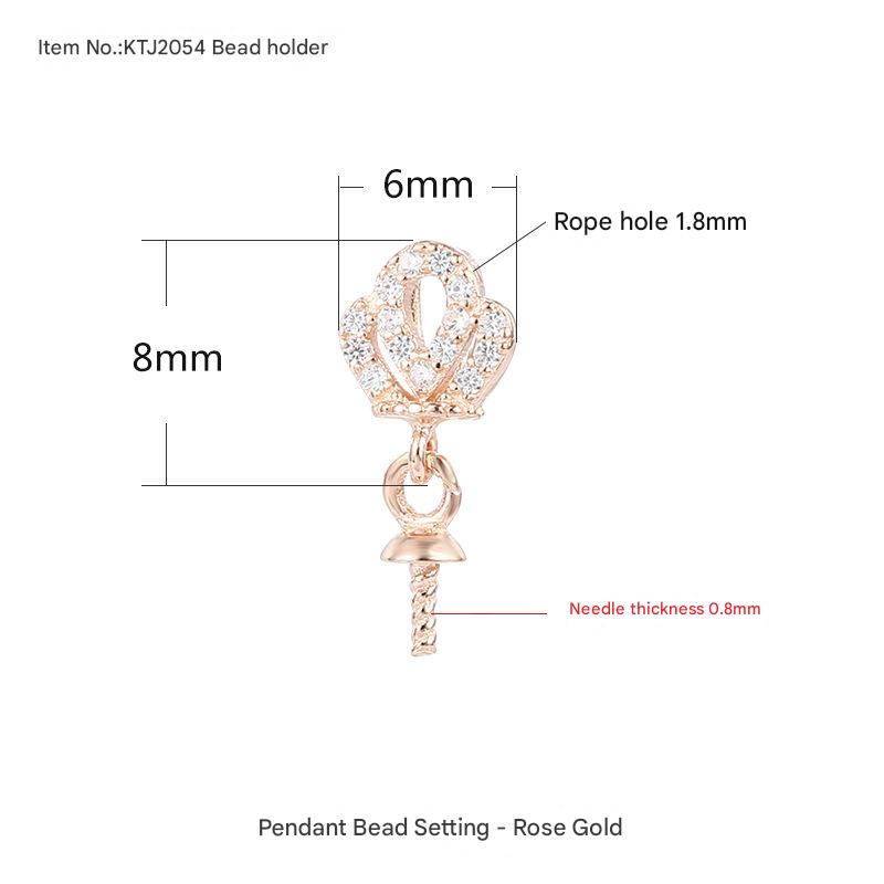 KTJ2054 rose gold bead Holder