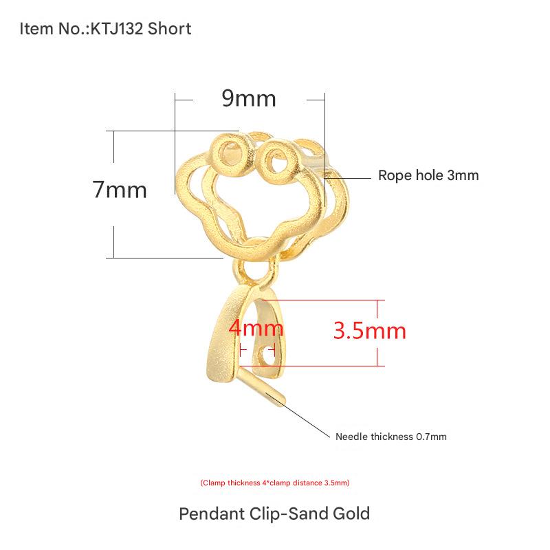 Ktj132-short ancient gold {clip thickness 4*clip distance 3.5mm}
