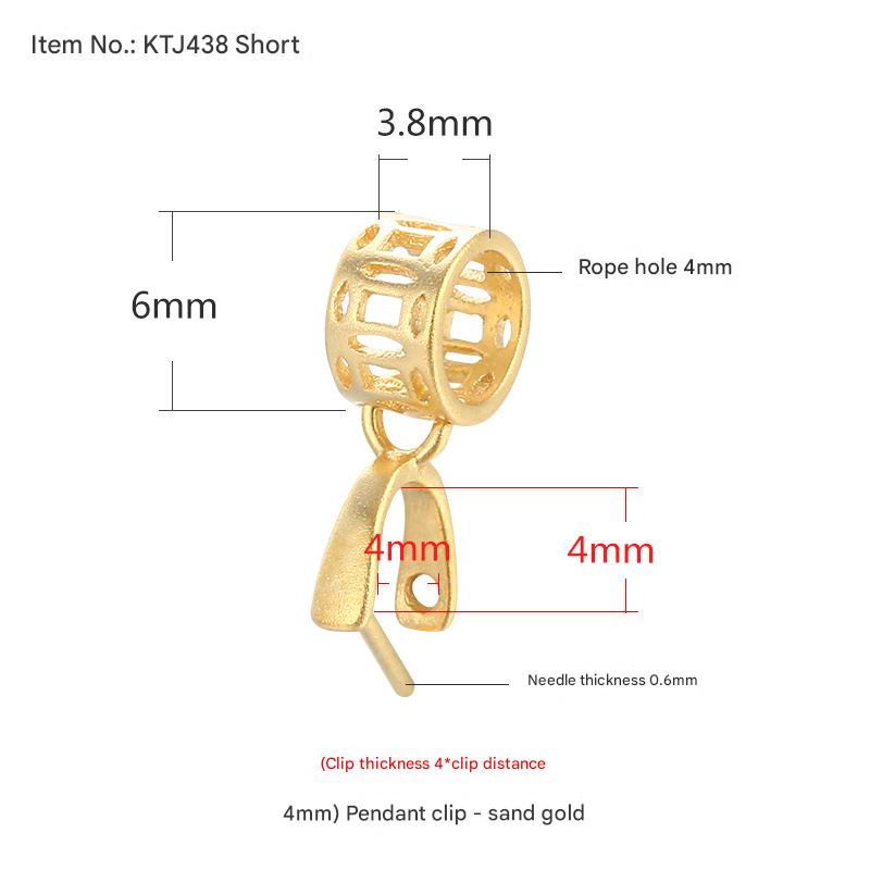 Ktj438-short ancient gold {clip thickness 4*clip distance 4mm}
