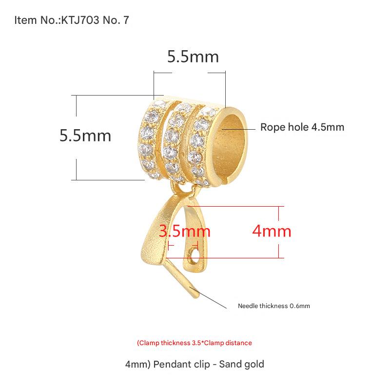 Ktj703-7 ancient gold {clamp thickness 3.5*clamp distance 4mm}