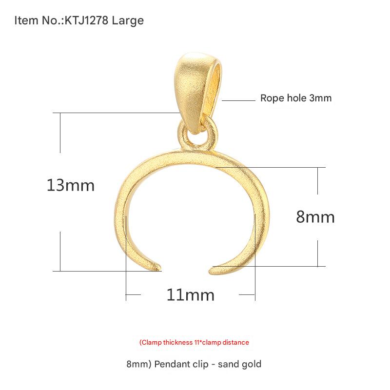 Ktj1278-large ancient gold {clip thickness 11*clip distance 8mm}