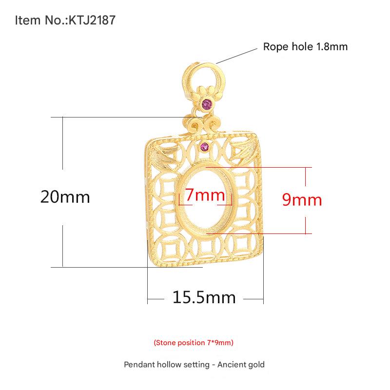 Section B- ancient gold {Stone position: 7*9mm}