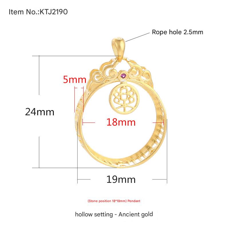 Section C- ancient gold {Stone position: 18*18mm}