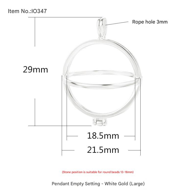 IO347 White Gold Large (Bead 13-18)